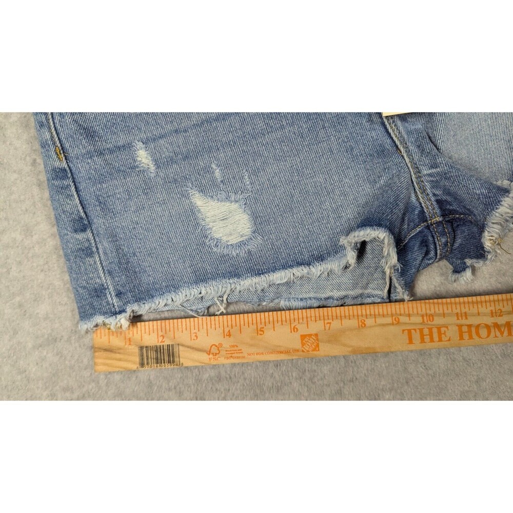 CURRENT/ELLIOTT Women Shorts Size 28 NWT Escapade Mid Rise Cutoffs Raw Hem Light - Picture 12 of 14